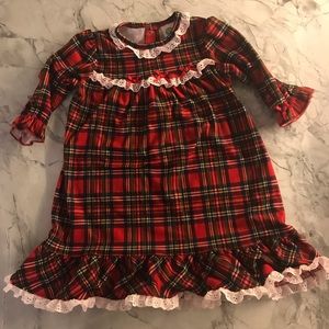 Little Me, Christmas Nightgown, Size 12 months